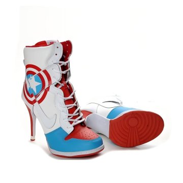 Captain America Nike Dunk High Heels Captain America Nike Dunk High Heels